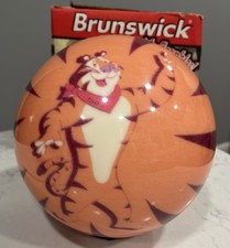 RARE Viz-A-Ball Brunswick Tony Tiger Kellogg’s Orange Bowling Ball - UNDRILLED picture