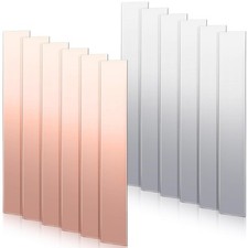 9  Pcs Pure Copper Zinc Anode Sheet 99.9% High Purity Copper Zinc Electrode Stri picture