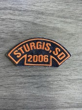 2006 Sturgis South Dakota Biker Patch Harley Davidson Motorcycle Rally Orange SD picture