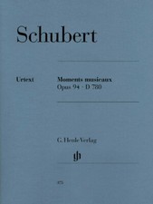 Schubert Moments Musicaux Op. 94 D 780 Sheet Music Piano Solo Book 051480375 picture