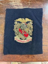 Very Rare Exceptional Craftsmanship Theta Chi Fraternity Bullion Blazer Badge picture