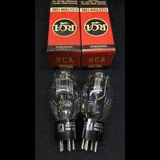NOS Matched Pair RCA Type 46 ST Amplifier Radio VACUUM TUBES Tested Q.1140 picture