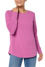 Susan Graver Women's Weekend Essentials Comfy Tunic Antique Orchid picture