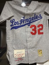 Sandy Koufax Signed 1963 Dodgers Mitchell & Ness Jersey 120/169 PSA/DNA LOA picture