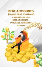 DEBT ACCOUNTS FOR SALE $20,000 Face Value Debt Portfolio w/ Purchase Agreement picture