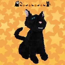 35cm Coraline Black Cat Plush Toy Cartoon Anime Stuffed Doll Birthday Halloween picture