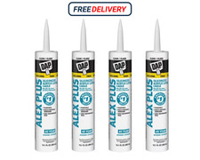 (4 Pack) Alex plus 10.1 Oz Clear All Purpose Acrylic Latex Caulk plus Silicone picture