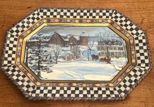Retired MacKenzie-Childs MacLachlan Holiday Platter 3nd Ed. 2003  - 2 Available picture