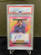 2024-25 Topps Inception UCC - Toni Fernandez Auto Pink /75 PSA 10 picture