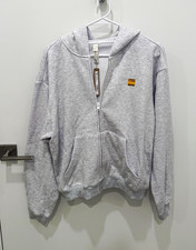 SKIMS x Community Goods Gray Full Zip Hooded Hoodie w/ Pockets Women’s L picture