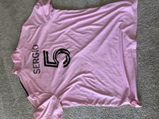 Inter Miami  Home 22/23 Sergio Busquets #5 Pink Polyester Jersey 3XL picture