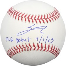 Sal Stewart Cincinnati Reds Signed Baseball with 