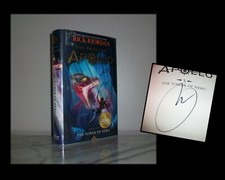 SIGNED The Tower Of Nero - The Trials Of Apollo #5 Rick Riordan HC/DJ w/ Poster picture