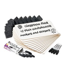 Charles Leonard Dry Erase Lapboard Class Pack, Includes 12 12 Sets, Plain picture