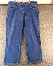 Levi's 550 Men's Dark Wash Blue Denim Jeans Relaxed Fit Straight Leg picture