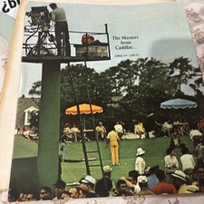 THE MASTERS GOLF FROM CADILLAC CAR DEALER BROCHURE CBS TV GM FLEETWOOD 1972 VTG picture