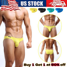 Men's Sexy Underwear Low waist Briefs U Pouch Boxer Bikini Shorts Underpants US picture