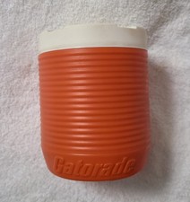 Vintage Powdered Gatorade Orange Container White Lid 1990s 4.5 Inch Tall picture
