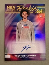 2024-25 Panini NBA Hoops RC Trentyn Flowers Rookie Ink Holo Autograph #RI-FLW picture