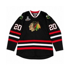 Reebok Chicago Blackhawks Saad 20 Jersey Mens 52 Black 2013 Stanley Cup NHL picture