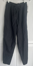 Uniqlo Parachute Pants Women's XS Black Lemaire Cotton Blend Snap Ankles - NEW picture