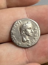 RARE 69 AD Denarius Galba Roman Empire Spanish Tarraco Mint Ancient Silver Old picture