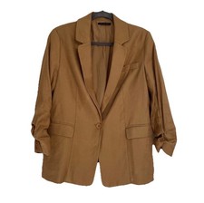 *NWT* ELIE TAHARI Linen Blend Blazer , Tawny, size 6, $345 picture