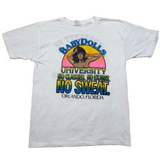Vintage Thee Dollhouse Strip Club T-Shirt Babydoll University XL Funny 80's picture