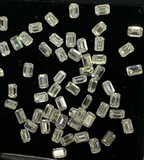 20 Pcs Natural White Diamond Emerald Cut VVS1 D Grade Certified 1 Free Gift 2 mm picture