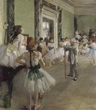 Edgar Degas The Ballet Class 1871-74 French Impressionism Ballerinas picture