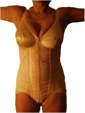 BODYPERFECT WOMEN'S CUP C/D ORTHOPAEDIC CONTAINMENT HOOKS ZIP MADE IN ITALY picture