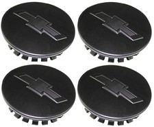 4x Center Wheel Caps 66mm FOR Blazer Camaro Colorado Equinox Traverse GLOSSY BLK picture