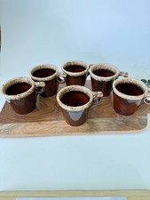 Vintage Hull Pottery Brown Drip Glaze Coffee Mug Oven Proof USA picture