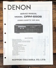 Denon DRM-650S Cassette Service Manual *Original* picture