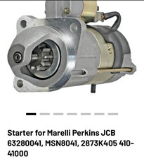 Starter For Marelli Perkins JCB 63280041 MSN8041 2873K405; 410-41000 picture