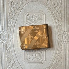 Vintage Elgin American Goldtone Fleur-de-lis Compact picture