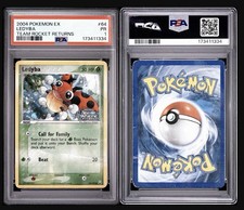 Ledyba 64/109 EX Team Rocket Returns Reverse ERROR PSA 1 WRONG LABEL Cert Pop 1 picture