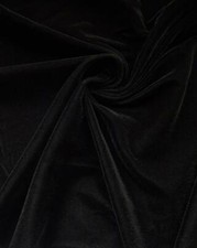 BLACK Plush Triple Velvet Fabric Drapery clothing home decor 45