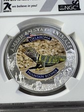 2022 Cook Islands $5 Oklahoma Mountain Boomer Silver Coin Graded MS 70 by NGC picture