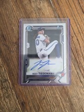 2021 Bowman Draft Ricky Tiedemann 1st Chrome Auto - Blue Jays picture