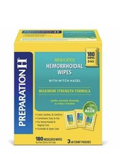 Preparation H Hemorrhoid Wipes with Witch Hazel, 180 ct. picture