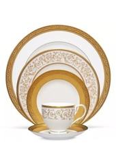 Noritake Summit Gold Bone China 5 Piece Place Setting Dinnerware Gold Trim New picture