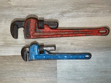 Vintage RIDGID Heavy Duty Pipe Wrench 2 Piece Lot 14