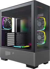 Montech Sky Two Mid Tower ATX Computer Case, Black - DAMAGED LEG, CAUSES WOBBLES picture