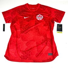 Nike Canada National Team Women's Soccer Jersey XL Red Dri-Fit Breathe NWT $90 picture