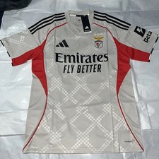 NWT's Adidas SL Benfica 2025-26 Away Soccer Jersey Beige JX7840 Mens Size M $100 picture