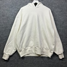 Vintage Gap Long Sleeve Hoodie Men's Cream Oversized Pullover USA Made - Large picture