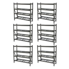 Ironton 4-Tier Storage Shelving, 77in., 6-Pk., 77in.W x 72in.H x 24in.D picture
