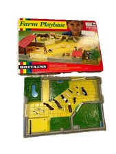 Vtg Britains Farm Playbase Set 4713 Boxed Equestrian Farmyard Made England Incom picture