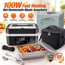 Cordless Electric Lunch Box with Scheduled Heating,1.35L Portable Food Warmer picture
